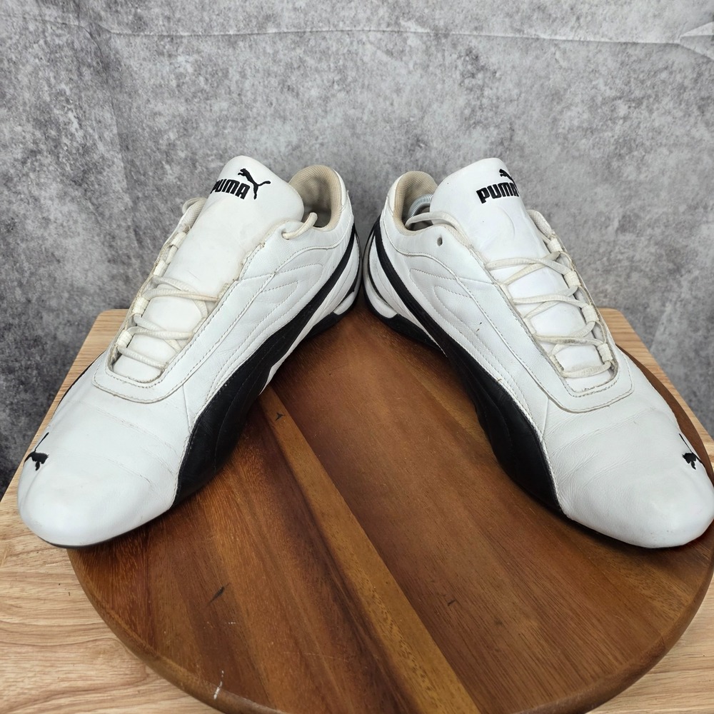 Puma Speedcat Driving‎ Shoes Mens 14 White Black Leather Drift Y2K Sneakers - Picture 4 of 11